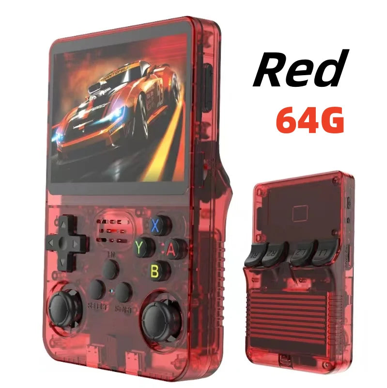ARKOS R36S Retro Handheld Video Game Console Linux System 3.5 Inch IPS Screen R35s Pro Portable Pocket Video Player 64GB Games
