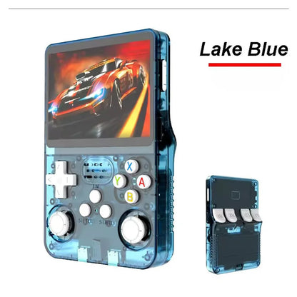 R36S Retro Handheld Video Game Console Linux System 3.5 Inch IPS Screen Portable Player 64GB GamesMultiple colors are available