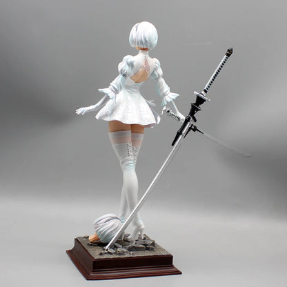 27.5cm Nier Automata 2b Four Styles Game Girl Figure Mechanical Lifeform Statue Collection Desktop Decoration Ornament Toys Gift