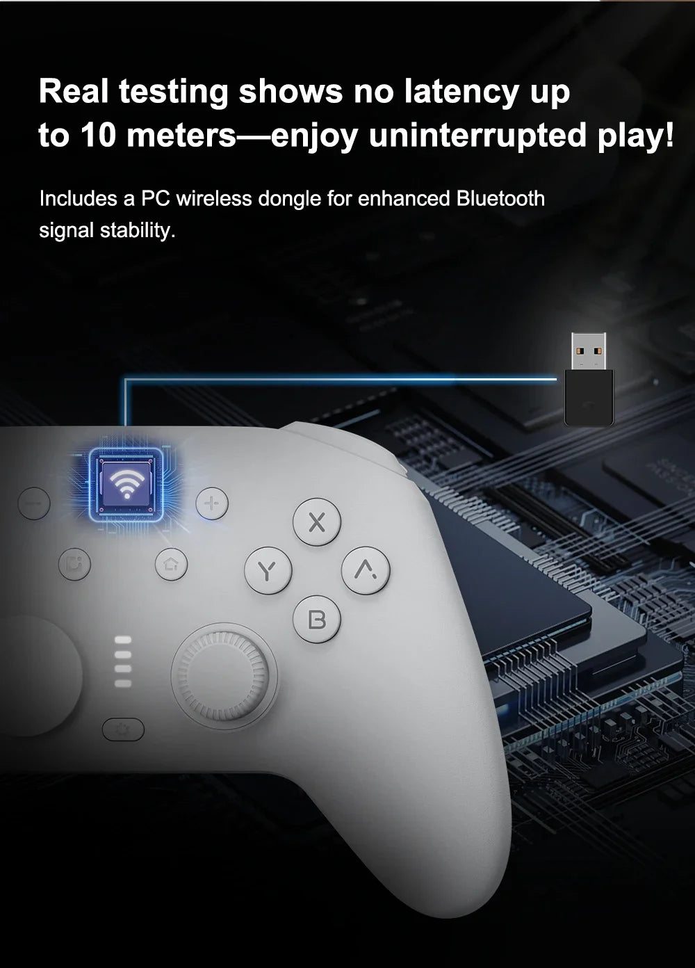 MOBAPAD N1S / N1 HD Bluetooth Gamepad，Wireless Game Controller with Hall Effect Joystick for Nintendo Switch OLED PC IOS Android