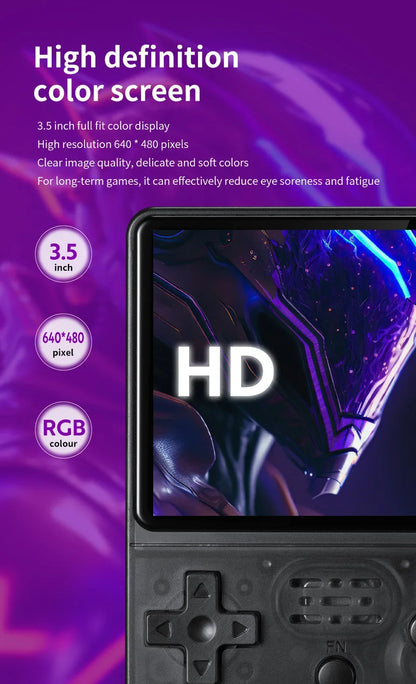 20000 games R36S retro game console 3.5-inch Linux open-source system portable handheld game console with 64G for children gifts