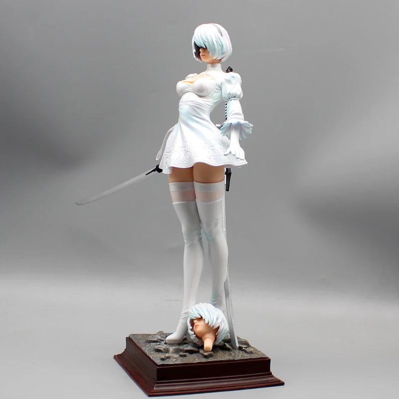 27.5cm Nier Automata 2b Four Styles Game Girl Figure Mechanical Lifeform Statue Collection Desktop Decoration Ornament Toys Gift