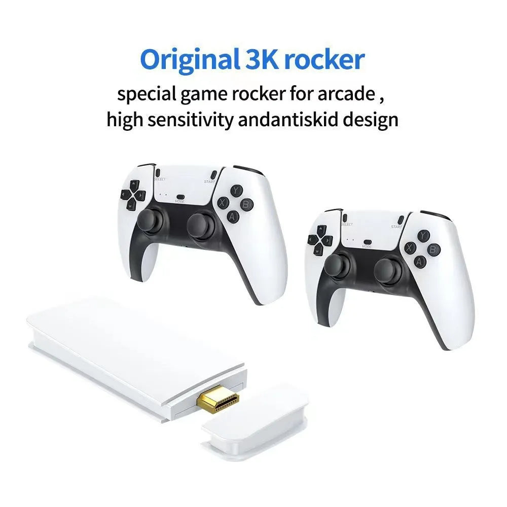 M15 Game Stick 4K HD 40000+ GAMES Player 2.4Ghz Wireless Controller HandHeld Arcade Classic 2025 TV Home Video Game Consoles