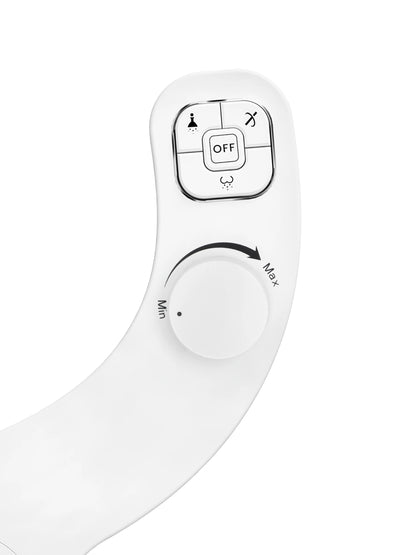 SAMODRA Non-Electric Left-Hand Bidet - Self Cleaning Dual Nozzle (Frontal and Rear Wash) Fresh Water Bidet