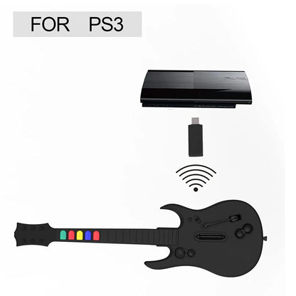 DOYO 2.4G Wireless Guitar Hero Controller for PC PS3 Compatible With Clone Hero Rock Band Games Remote Joystick Console
