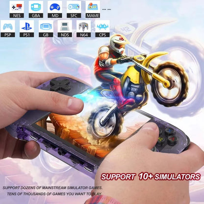 R46S Retro Handheld Game Console Linux System 128G 4.0inch IPS Screen Two-player Online Game 64GB Console Retro Game R36S