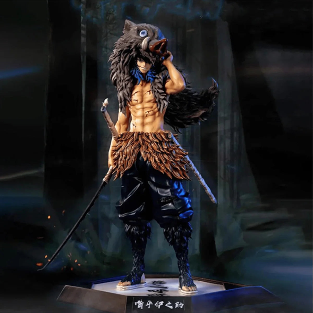 Anime Figures Collectible Model of Japanese Anime Characters Yoriichi Tsugikuni Kokushibō Gyūtar Ō Daki Inosuke Hashibira Tengen Uzui Tengen Uzui, the Pillar of Sound Dōma Figure Gk - Douma