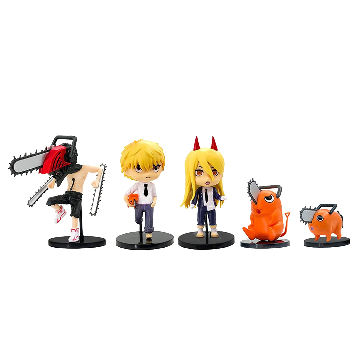 Chainsaw Man Doll Toys Chainsaw Man Figure Model Chainsaw Man Q Version of The Anime Hand Model Doll Toys Japanese Anime Model