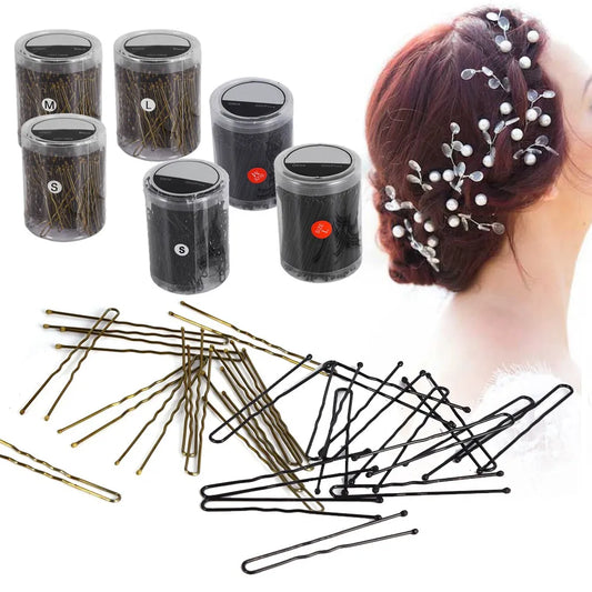 Hair Clips Styling Tools Hairpin 2Colors Hairdressing Hairpins Clips Clamps Wavy U shaped Clip Hair Accessories 6 Types