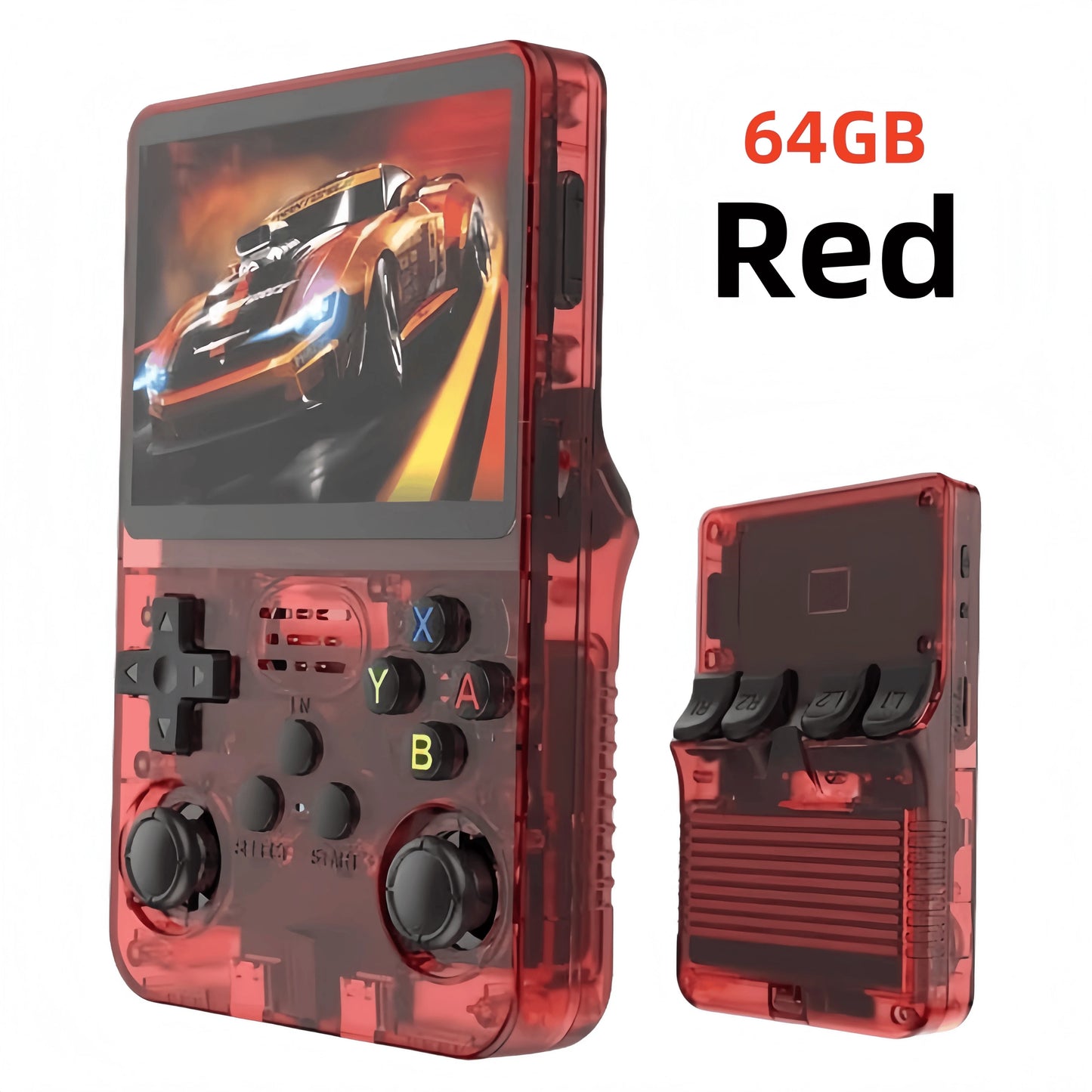 Retro R36S Handheld Video Game Console 3.5 Inch IPS Screen 128GB Preloaded Games Portable Pocket Player with Linux System