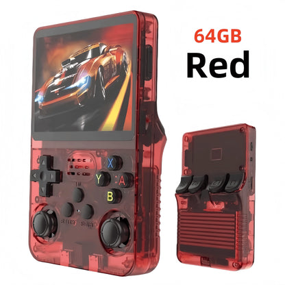 Retro R36S Handheld Video Game Console 3.5 Inch IPS Screen 128GB Preloaded Games Portable Pocket Player with Linux System