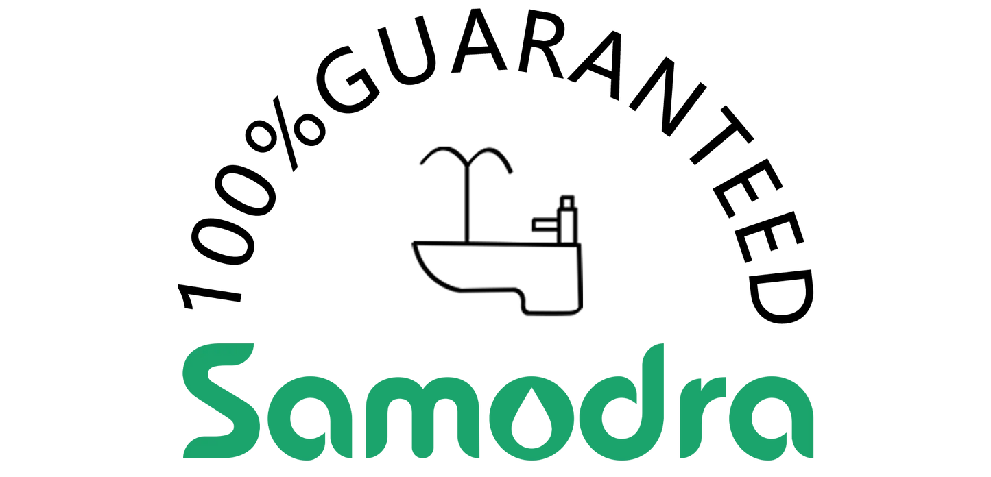 SAMODRA Non-Electric Left-Hand Bidet - Self Cleaning Dual Nozzle (Frontal and Rear Wash) Fresh Water Bidet