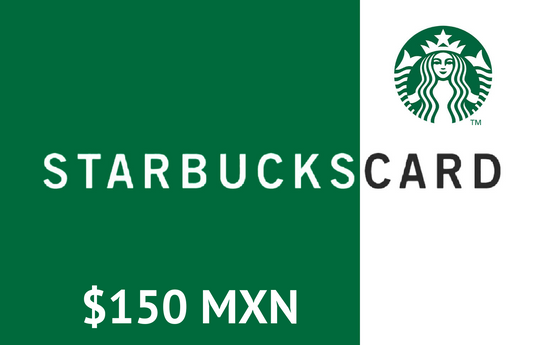Tarjeta Starbucks $150 MXN (Cashback 10%)